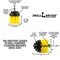Drill Brush Power Scrubber By Useful Products 5 in W 5 in L Brush, Yellow Y-L-2M-QC-DB - alternate 3